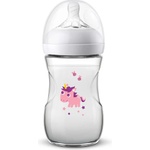 Philips Шише за хранене Natural 260 мл, PP - декорация ЕДНОРОГ (00A.0464.002)
