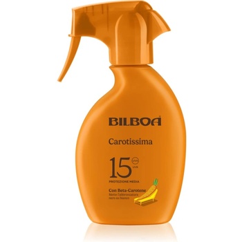 Bilboa Carotissima Trigger слънцезащитен спрей с бета каротин SPF 15 250ml