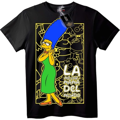 NOONEBRAND Тениска Marge Simpson Най-добра майка - XL, White