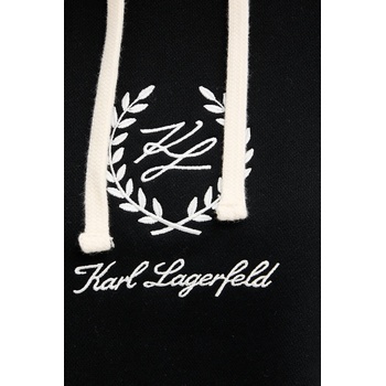 KARL LAGERFELD Памучна рокля Karl Lagerfeld в черно къса с уголемена кройка A3W44010 (A3W44010)