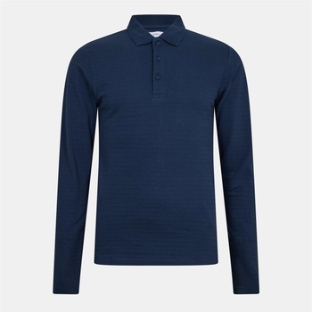 Peter Werth Блуза с яка Peter Werth Men's Albery Long Sleeve Polo Shirt - Dark Navy
