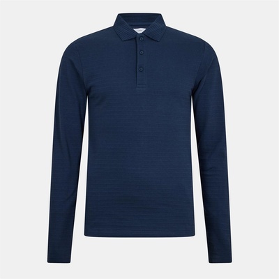 Peter Werth Блуза с яка Peter Werth Men's Albery Long Sleeve Polo Shirt - Dark Navy