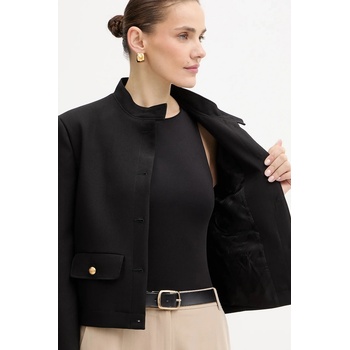 Karl Lagerfeld Сако Karl Lagerfeld в черно с едно копче с изчистен дизайн A4W14034 (A4W14034)