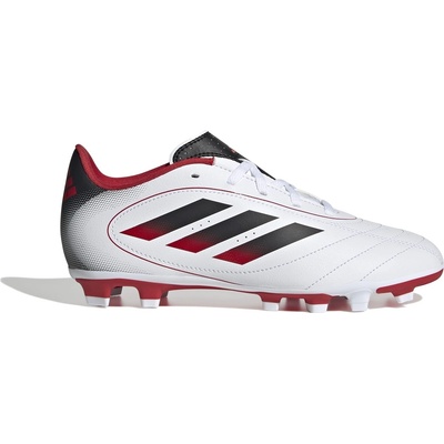 Adidas Детски футболни бутонки Adidas Goletto VIII Firm Ground Football Boots Kids - White/Solar Red