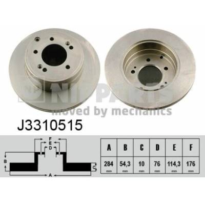 NIPPARTS Brzdový kotouč J3310515