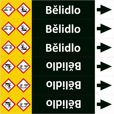 Nadrzenapalivo.cz Značení potrubí ISO 20560, bělidlo PZAL 007144