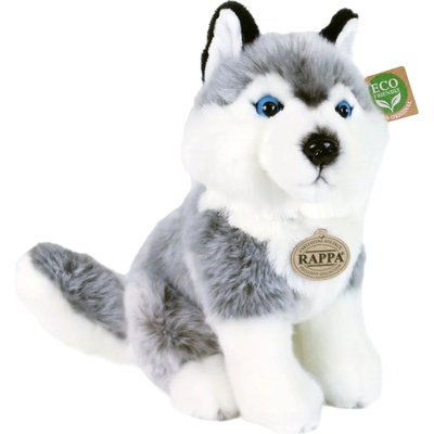 Rappa Плюшена играчка Rappa Еко приятели - Хъски, седящо, 30 cm (220188)