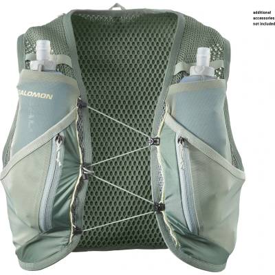 Salomon Раница за трейл бягане Salomon Active Skin 12 Set Trail running backpack - Laurel Wreath / Lily Pad / Aloe Wash (502-8384-0214)