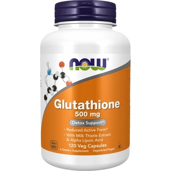 Image 1 of NOW Glutathione 500 mg [120 капсули]