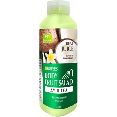 Real Juice hydratační sprchový gel s kokosem 330 ml