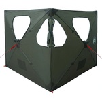 vidaXL Ловна шатра Военнозелено 145 x 145 x 150 см Полиестер и стомана (42028726) Палатка