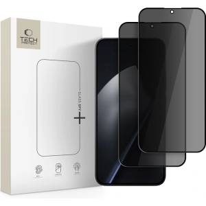 Tech-Protect 2x Стъклен протектор за Xiaomi 15T / 15T Pro от Tech-Protect Anti Spy Glass Pro+ - Privacy (5906302334681)