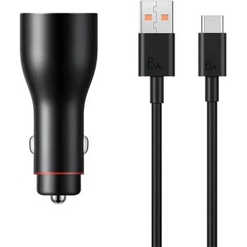 Huawei Оригинално Зарядно за Кола HUAWEI Super Charger 66W P0006, Черен (P0006)