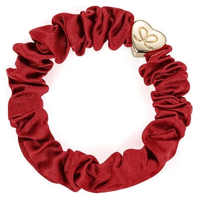 By Eloise London Gold Heart Silk Scrunchie barva Champagne Pink – Zboží Dáma