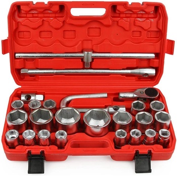 MAR-POL Гедоре за камион 26 части, 3/4", 1", вложки 6-стен 21-65 мм, mar-pol m58254 (m58254)