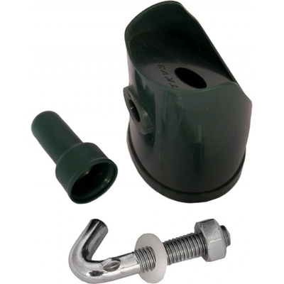 Šikmé víko vzpěry PVC průměr 38 mm; zelená; set