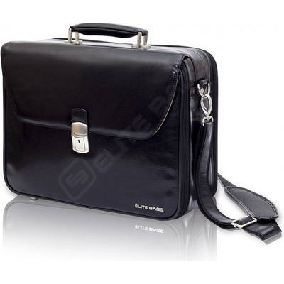 Elite Bags Doctor´s Kožená lékařská taška černá