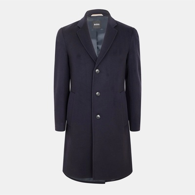 Boss Mens Hyde Overcoat - Navy 404
