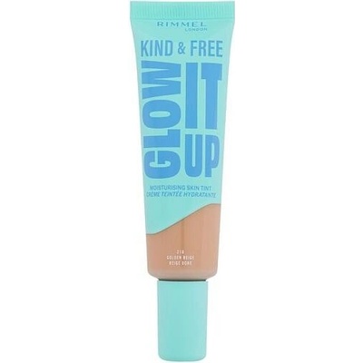 Makeup Rimmel London Kind & Free Glow It Up Moisturising Skin Tint 210 Golden Beige 30 ml