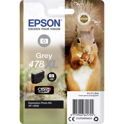 Epson 478XL сив мастилен патрон, 11, 2 мл, голям капацитет (C13T04F64010)