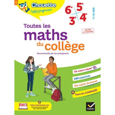 Toutes les maths du collège 6e, 5e, 4e, 3e | Gérard Bonnefond, Daniel Daviaud, Bernard Revranche