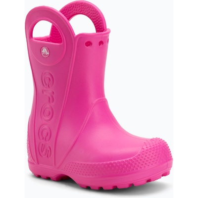 Crocs Детски гумени ботуши Crocs Handle It Rain Boot Kids Toddler pink crush