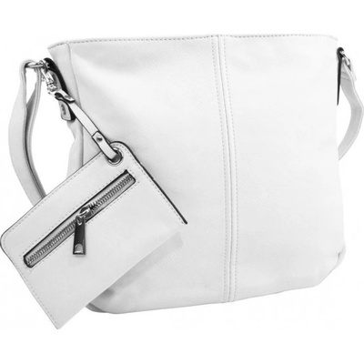Bella Belly dámská středně velká crossbody kabelka 1911-BB Bílá