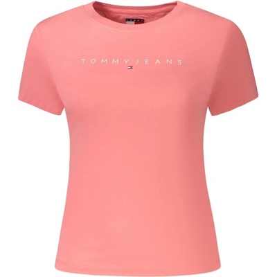 Tommy Hilfiger Дамска тениска с къс ръкав tommy hilfiger, Размер l, Цвят Роза (dw0dw18398_rstie)