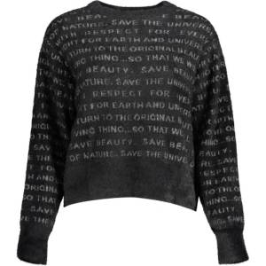 Desigual Дамски пуловер desigual, Цвят Черен (22wwjf42_nero_2000)