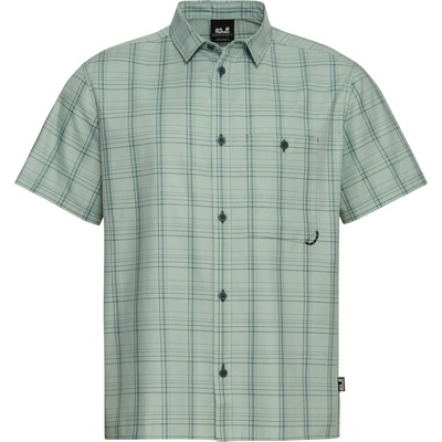 Jack Wolfskin Мъжка риза с копчета Jack Wolfskin Hot Trail Shirt - Check Sago Palm (033-3066-0411)