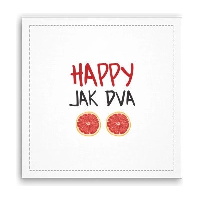 Fotoobraz 40x40 cm Happy jak dva grepy