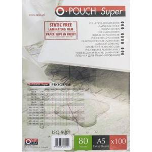 OPUS Ламиниращо фолио OPUS A/5 154x216mm 80 микрона гланц 100/доб FN42 (FN42)