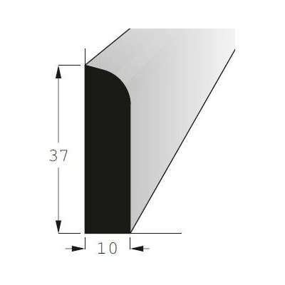 Lišta rohová vnitřní borovice 37x10mm, délka 240cm