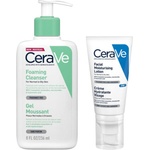 CeraVe Комплект - Измиваща гел-пяна и Хидратиращ крем, 236 + 52 ml