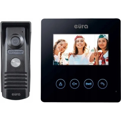 Eura Video interkom VDP-52A3ATIRA černý