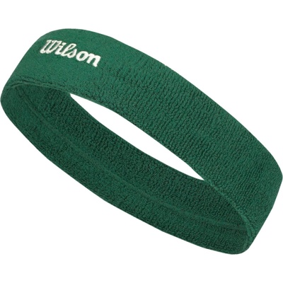 Wilson U Terry Logo Headband Zelená Bílá