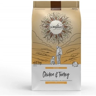 Kraftia Craftia Natura Dog Adult S Chicken & Turkey 0,64 kg