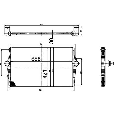 Chladič plniaceho vzduchu MAHLE ORIGINAL CI 518 000S (CI518000S)