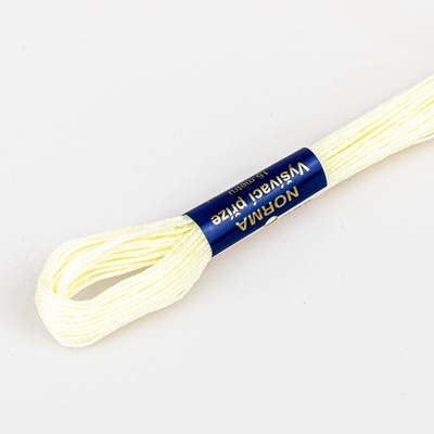 Niťárna Vyšívací příze NORMA / BAVLNKA 1102 smetanová, jednobarevná, 1,5g/15m
