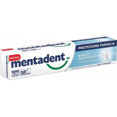Mentadent bieliaca zubná pasta s fluoridom talianska sóda 75 ml