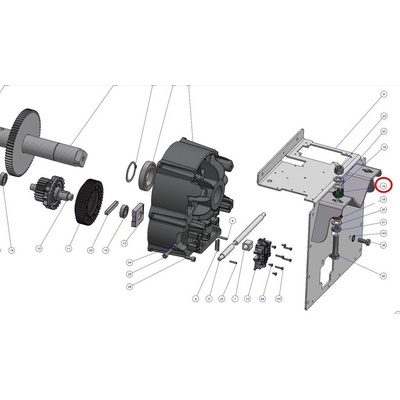 PPD2098R01.4540 horní pouzdro šroubu mechanického nastavení MBAR, LBAR