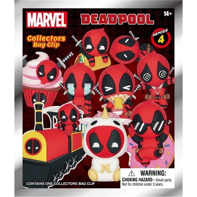 Monogram Marvel Deadpool 3d Foam Bag Clips