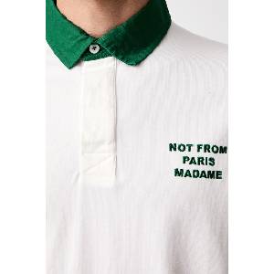 Drôle de Monsieur блуза с дълги ръкави мъжка от памук Slogan Polo (M.PL190.CO248)