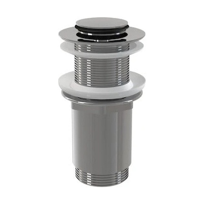 Alca Výpust umývadlová CLICK/CLACK G 5/4" bez prepadu, malá zátka, kov, chróm-lesk A394