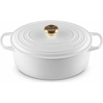 Le Creuset Kastrol SIGNATURE 31 cm, 6,3 l, oválný, WHITE, litina