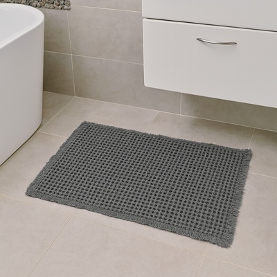 Takoy Vaflový protišmykový koberec do kúpeľne 51x81 tmavo šedý-HT-00450 | 51 x 81 cm
