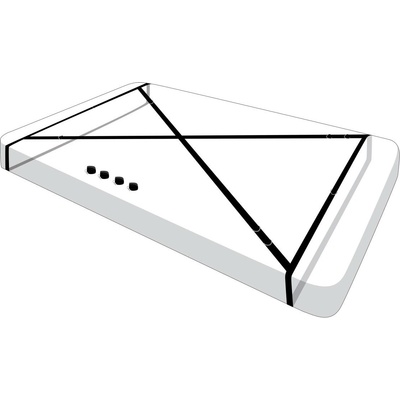 XR Brands Interlace Bed Restraint Set