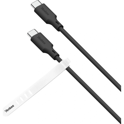 Yenkee YCU C115 BK SILIC USB C-C, 1,5m