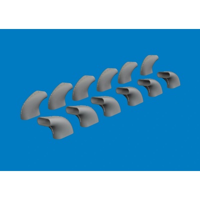 EDUARD AIRFIX Bf 109G-5/6 exhaust stacks PRINTrecommended for 1:24