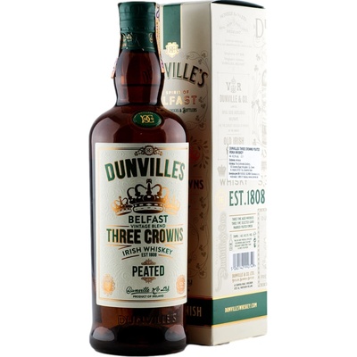 Dunville’s Three Crowns Vintage Blend Peated Finish 43,5% 0,7 l (kartón)